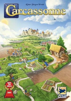 ZMG78100 Carcassonne Board Game With River And Abbot Expansion published by Z-Man Games
