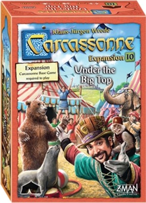 ZMG7820 Carcassonne Board Game Expansion: Under The Big Top published by Z-Man Games