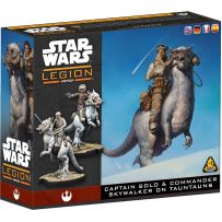 AMGSWQ41 Star Wars Legion: Captain Solo And Commander Skywalker On Tauntauns published by Atomic Mass Games