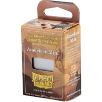 ARCT60201 100 x Clear Non-Glare Mini American Card Sleeves (Dragon Shield) published by Arcane Tinmen