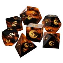 AVNCM005 Crooked Moon RPG: Sharp Edge Resin Dice Set published by Avantris Entertainment