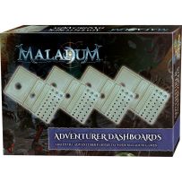 BATBSGMDA001 Maladum Board Game: Adventurer Dashboards published by Battle Systems Ltd