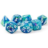 CHX22546 Chessex Festive Mega-Hedral - Waterlily with White Polyhedral Set published by Chessex