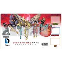 CZE01711 DC Comics Deck Building Card Game: Heroes Unite Playmat published by Cryptozoic Entertainment