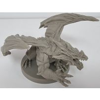 DRACOATCGDM01 Arena The Conquest Board Game: Green Dragon Unpainted published by Dragori Games
