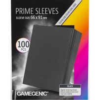 GGS10136ML 100 x Black Prime Sleeves 63.5mm x 88mm (Gamegenic) published by Gamegenic