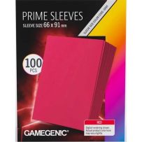 GGS10138ML 100 x Red Prime Sleeves 63.5mm x 88mm (Gamegenic) published by Gamegenic
