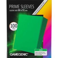 GGS10139ML 100 x Green Prime Sleeves 63.5mm x 88mm (Gamegenic) published by Gamegenic