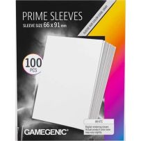 GGS10140ML 100 x White Prime Sleeves 63.5mm x 88mm (Gamegenic) published by Gamegenic