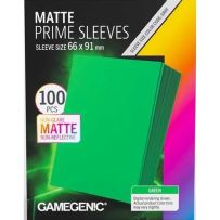 GGS10151ML 100 x Green Matte Prime Sleeves 63.5mm x 88mm (Gamegenic) published by Gamegenic