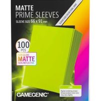 GGS10157ML 100 x Lime Matte Prime Sleeves 63.5mm x 88mm (Gamegenic) published by Gamegenic