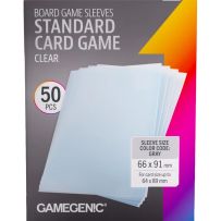 GGS10180ML 50 x Board Game Sleeves Standard Card Game Clear 63.5mm x 88mm (Gamegenic) published by Gamegenic