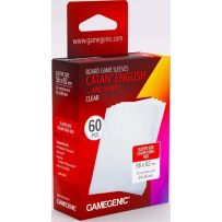 GGS10184ML 100 x Board Game Sleeves CATAN English Clear 54mm x 80mm (Gamegenic) published by Gamegenic