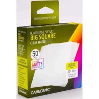 GGS10195ML 100 x Board Game Sleeves Big Square Clear Matte 80mm x 80mm (Gamegenic) published by Gamegenic
