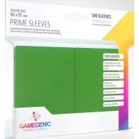 100 x Green Prime Standard Card Sleeves 63.5mm x 88mm (Gamegenic)