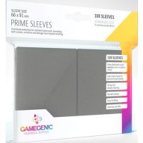 100 x Gray Prime Standard Card Sleeves 63.5mm x 88mm (Gamegenic)