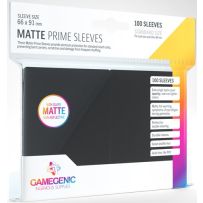 100 x Black Matte Standard Card Sleeves 63.5mm x 88mm (Gamegenic)