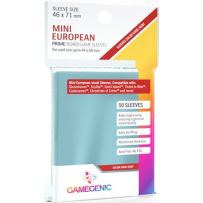 50 x Clear Mini European Card Sleeves 44mm x 68mm (Gamegenic)