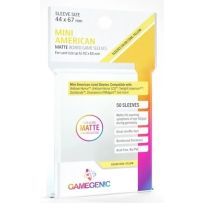 GGS11067 50 x Clear Matte Mini American Card Sleeves 44mm x 67mm (Gamegenic) published by Gamegenic