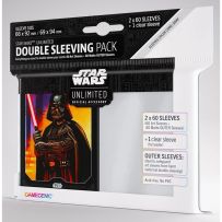 GGS15033ML Star Wars: Unlimited Art Double Sleeve Pack - Darth Vader published by Gamegenic