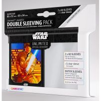 GGS15034ML Star Wars: Unlimited Art Double Sleeve Pack - Luke Skywalker published by Gamegenic