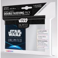 GGS15035ML Star Wars: Unlimited Art Double Sleeve Pack - Space Blue published by Gamegenic