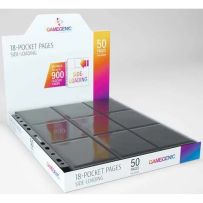 GGS30002 50 x Gamegenic Black Sideloading 18-Pocket Pages published by Gamegenic