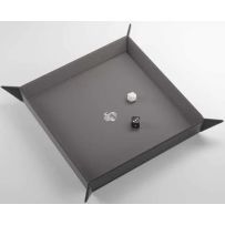 GGS60046ML Magnetic Dice Tray Square: Black And Gray published by Gamegenic