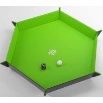 GGS60060ML Magnetic Dice Tray Hexagonal: Black And Green published by Gamegenic