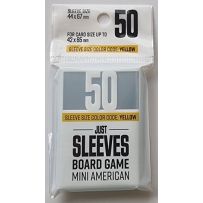 GGX10021ML 50 x Just Mini American Card Game Sleeves 44mm x 67mm (Gamegenic) published by Gamegenic