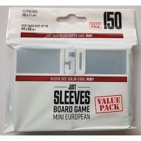 GGX10027ML 150 x Just Mini European Card Game Sleeves 46mm x 71mm (Gamegenic) published by Gamegenic