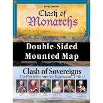 GMT2404 Clash Of Sovereigns and Clash Of Monarchs Mounted Map published by GMT Games