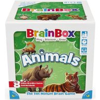 GRE124402 BrainBox Game: Animals (Refresh 2022) published by Green Board Games