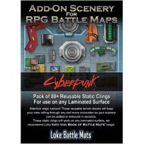 LOKEBM063 Battle Maps: Add-On Scenery: Cyberpunk published by Loke Battle Mats