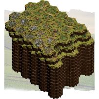LORPKEGBTKX Lorescape Terrain Tiles: Grassland Battlefield Pack published by Lorefoundry