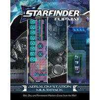 PAI21013FM Starfinder RPG 2nd Edition: Flip-Mat: Absalom Station Multi-Pack published by Paizo Publishing