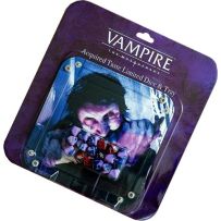 RGS02779 Vampire The Masquerade RPG: 5th Edition Acquired Taste Ltd Dice And Tray Accessory Pack published by Renegade Game Studios