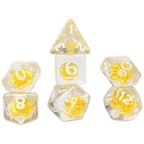 SDZ002503 Lemon Fruit Slice Polyhedral Dice Set published by Sirius Dice