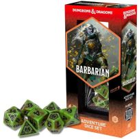SDZ200210 Dungeons And Dragons Adventure Dice Set - Barbarian (Green, Brown) published by Sirius Dice