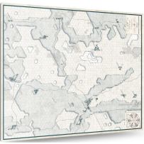 SOD202302 Battles Of Napoleon: Volume I Eylau 1807 Mounted Map published by Sound Of Drums