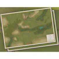 SODBONIIMAP Battles Of Napoleon: Volume II Quatre Bras 1815 Mounted Map published by Sound Of Drums