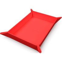 UP16335 Vivid Magnetic Foldable Dice Tray: Red published by Ultra Pro