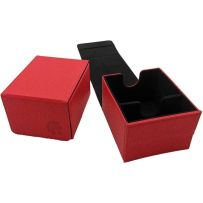 UPLE10384 Legion Sentinel Deck Box 80 Red published by Legion Supplies