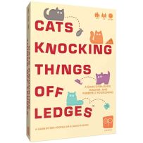 USOCATSKNOCKING Cats Knocking Things Off Ledges Board Game published by USAOpoly