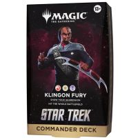 WTCD58990001S3 MTG Star Trek Klingon Fury Commander Deck published by Wizards of the Coast
