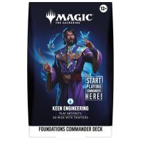 WTCD59310001S1 MTG Foundations Keen Engineering Starter Commander Deck published by Wizards of the Coast
