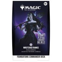 WTCD59310001S2 MTG Foundations Wretched Ranks Starter Commander Deck published by Wizards of the Coast