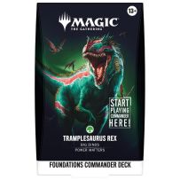 WTCD59310001S4 MTG Foundations Tramplesaurus Rex Starter Commander Deck published by Wizards of the Coast