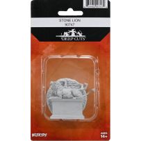 WizKids Deep Cuts Unpainted Miniatures: Stone Lion And Animated Stone Lion