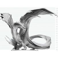 WZK90850 Dungeons And Dragons Nolzur's Marvelous Unpainted Minis: Adult Green Dragon Deceiver published by WizKids Games